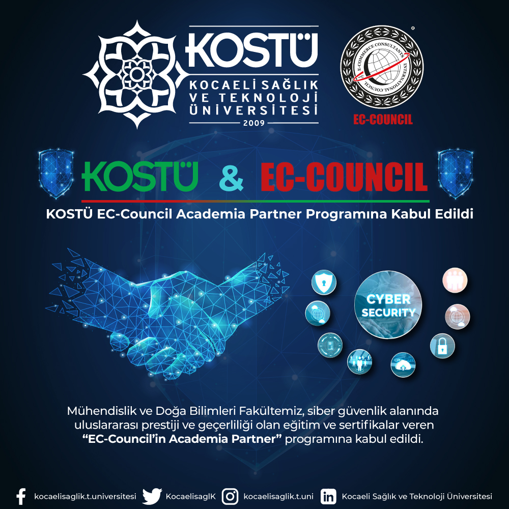 KOSTÜ EC-Council Academia Partner Programına Kabul Edildi duyuru görseli