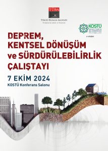 Deprem, Kentsel Dönüşüm ve Sürdürülebilirlik Çalıştayı duyuru görseli