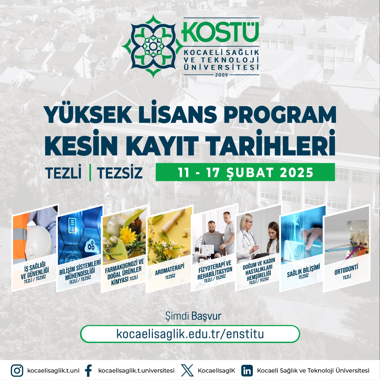 2024 – 2025 Bahar Yarıyılı Yüksek Lisans Başvuruları Başlıyor ! duyuru görseli