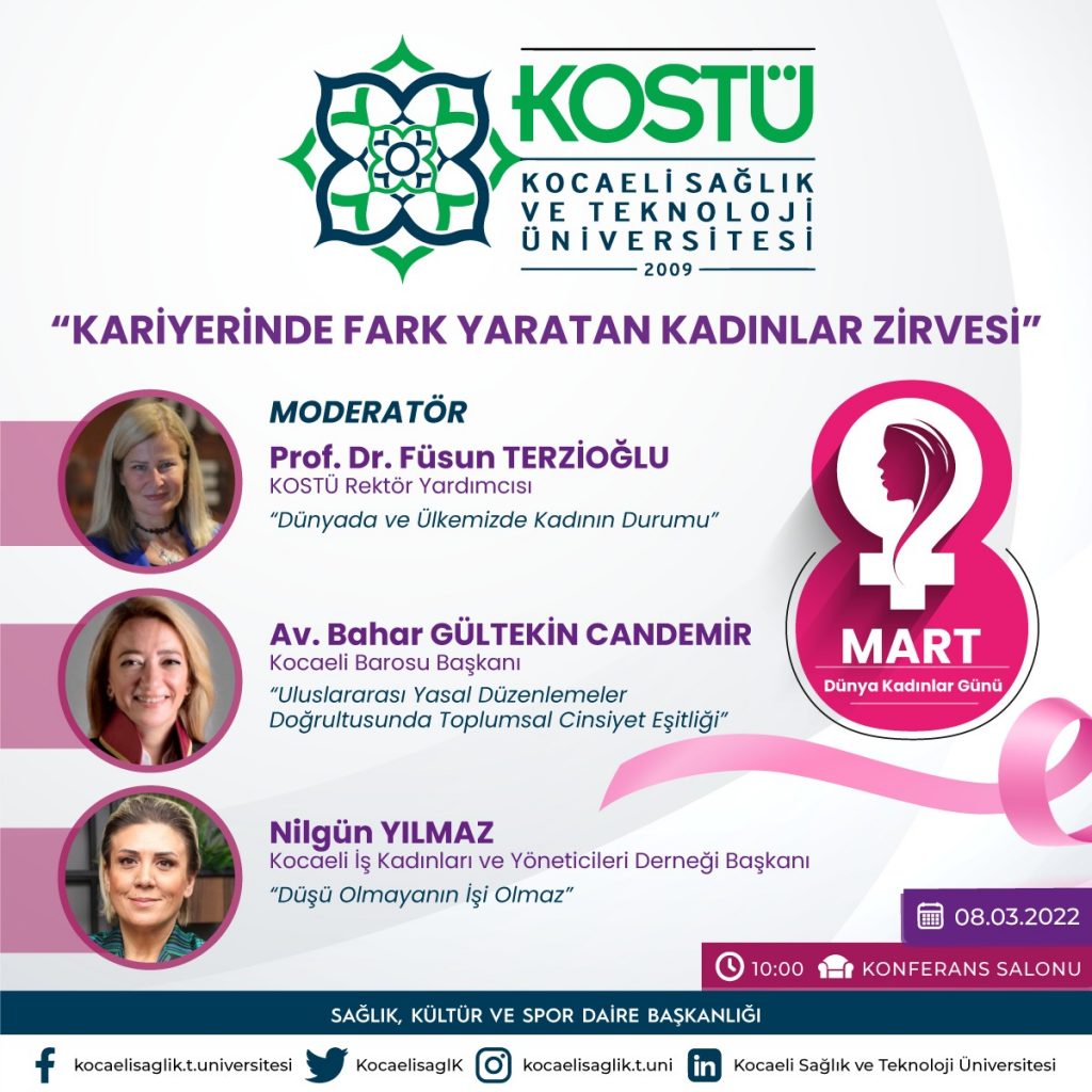 KOSTÜ' de ''Kariyerinde Fark Yaratan Kadınlar Zirvesi ''