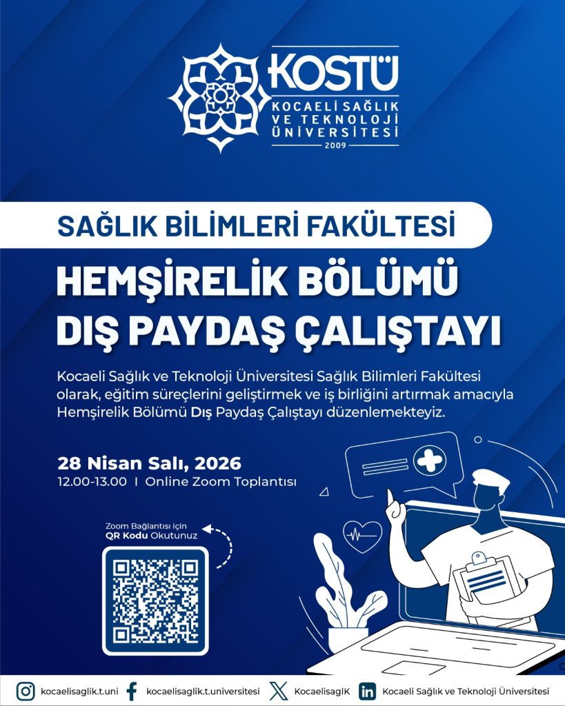 Hemşirelik Bölümü Dış Paydaş Toplantısına Davetlisiniz